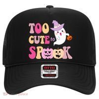 Too Cute To Spook Halloween Groovy Ghost Hat thumb 0