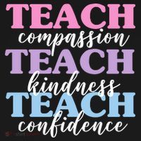 Teach Compassion Teach Kindness Teach Confidence Polo thumb 3