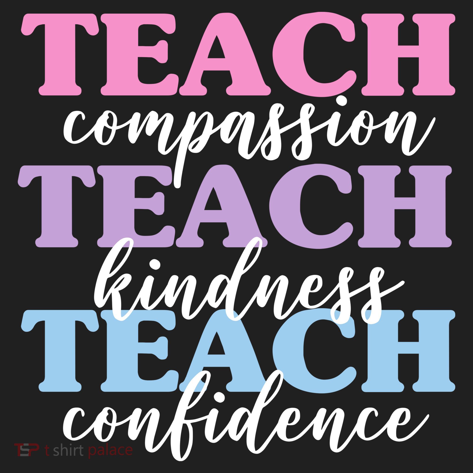 Teach Compassion Teach Kindness Teach Confidence Golf Towel