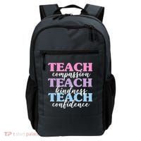 Teach Compassion Teach Kindness Teach Confidence Backpack thumb 0