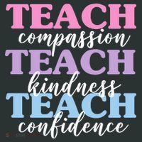 Teach Compassion Teach Kindness Teach Confidence Backpack thumb 2