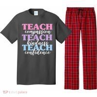 Teach Compassion Teach Kindness Teach Confidence Pajama Set thumb 0