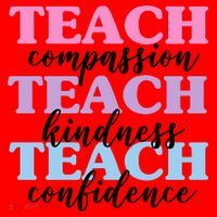 Teach Compassion Teach Kindness Teach Confidence Santa Hat thumb 1