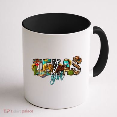 Texas Cowgirl Coffee Mug back