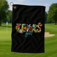 Texas Cowgirl Golf Towel thumb 1