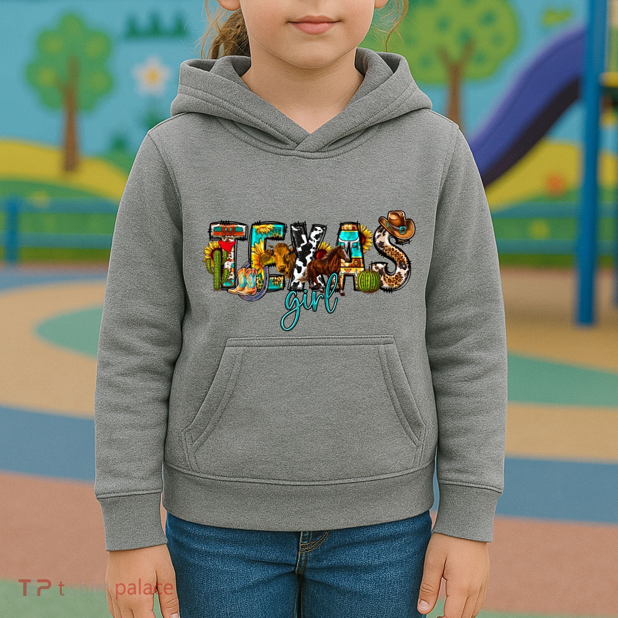 Texas Cowgirl Kids Hoodie