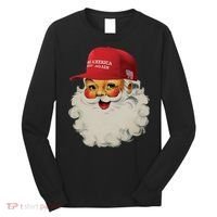 Trump Christmas Trump Maga Santa Long Sleeve Shirt thumb 0