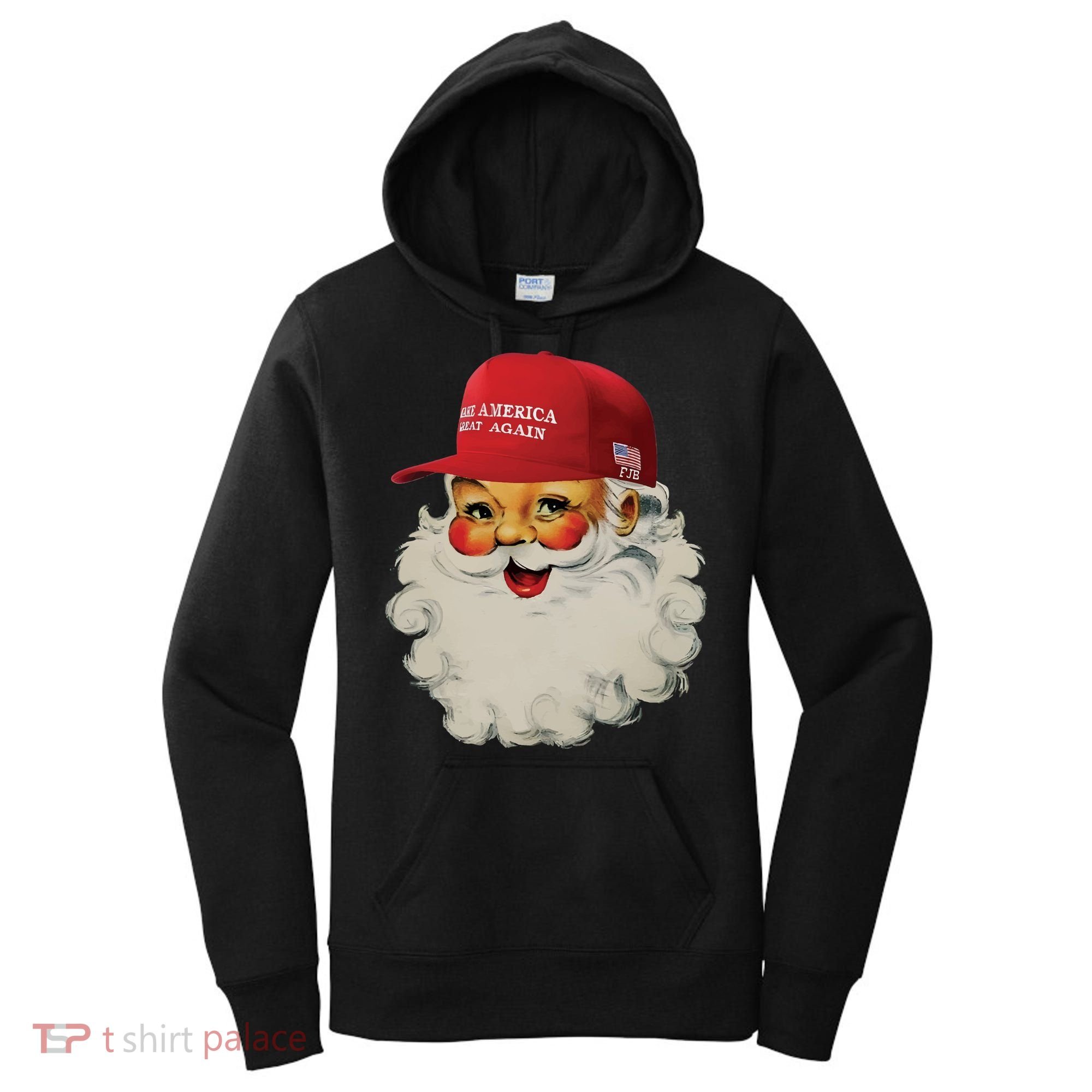 Trump Christmas Trump Maga Santa Women's Hoodie