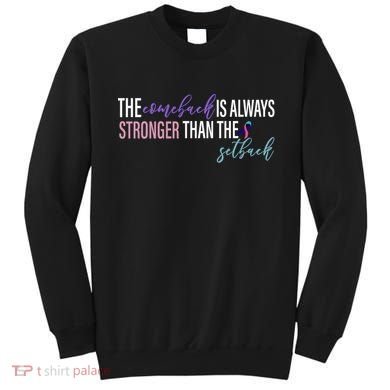 Thyroid Cancer The Comeback Is Always Stronger Than The Setback Sweatshirt