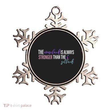 Thyroid Cancer The Comeback Is Always Stronger Than The Setback Ornament