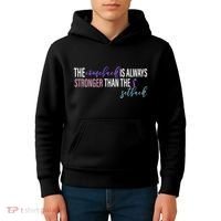 Thyroid Cancer The Comeback Is Always Stronger Than The Setback Kids Hoodie thumb 4