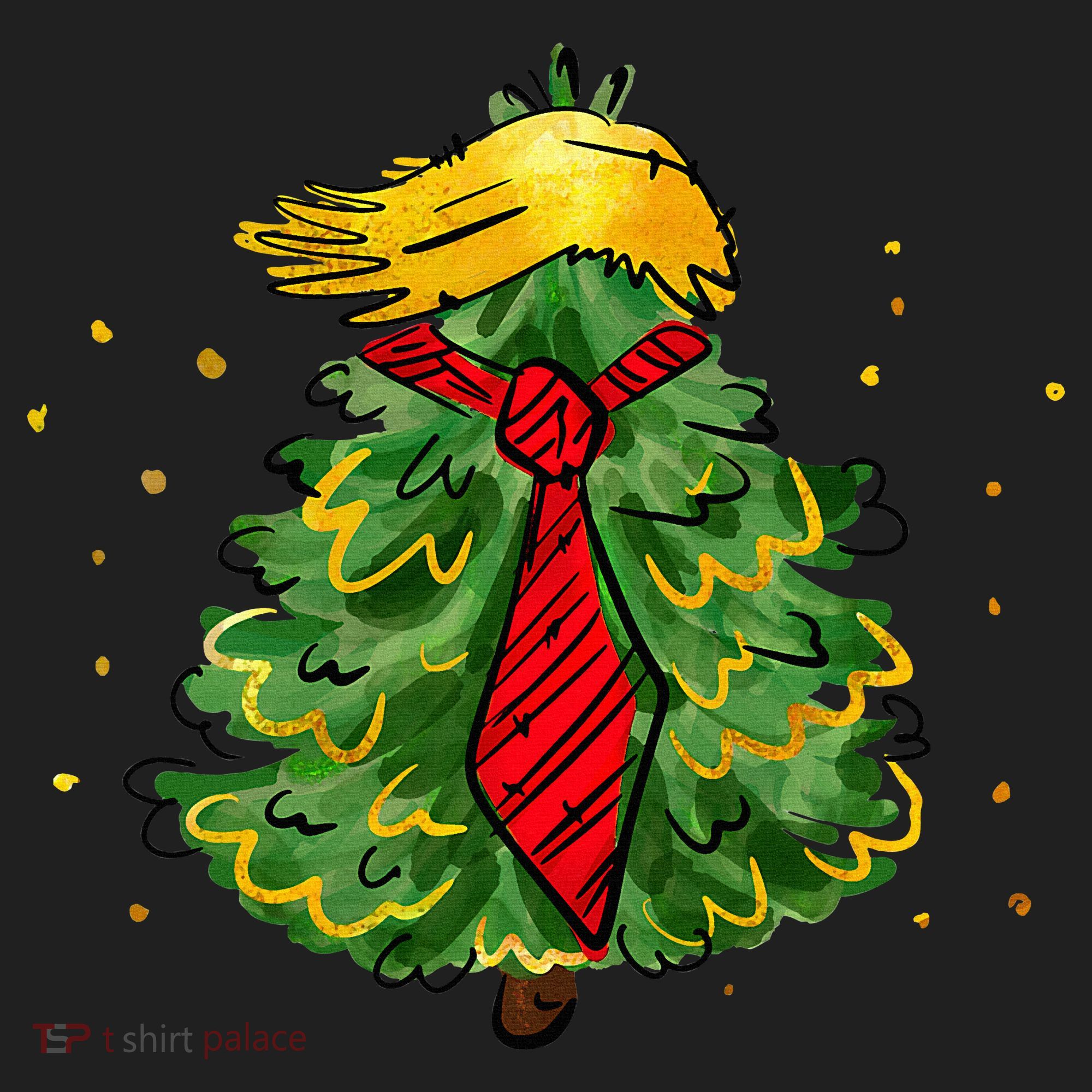 Trump Christmas Usa Funny Trump Hair Tree Beanie