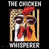 The Chicken Whisperer Farmer Chicken Ornament thumb 1