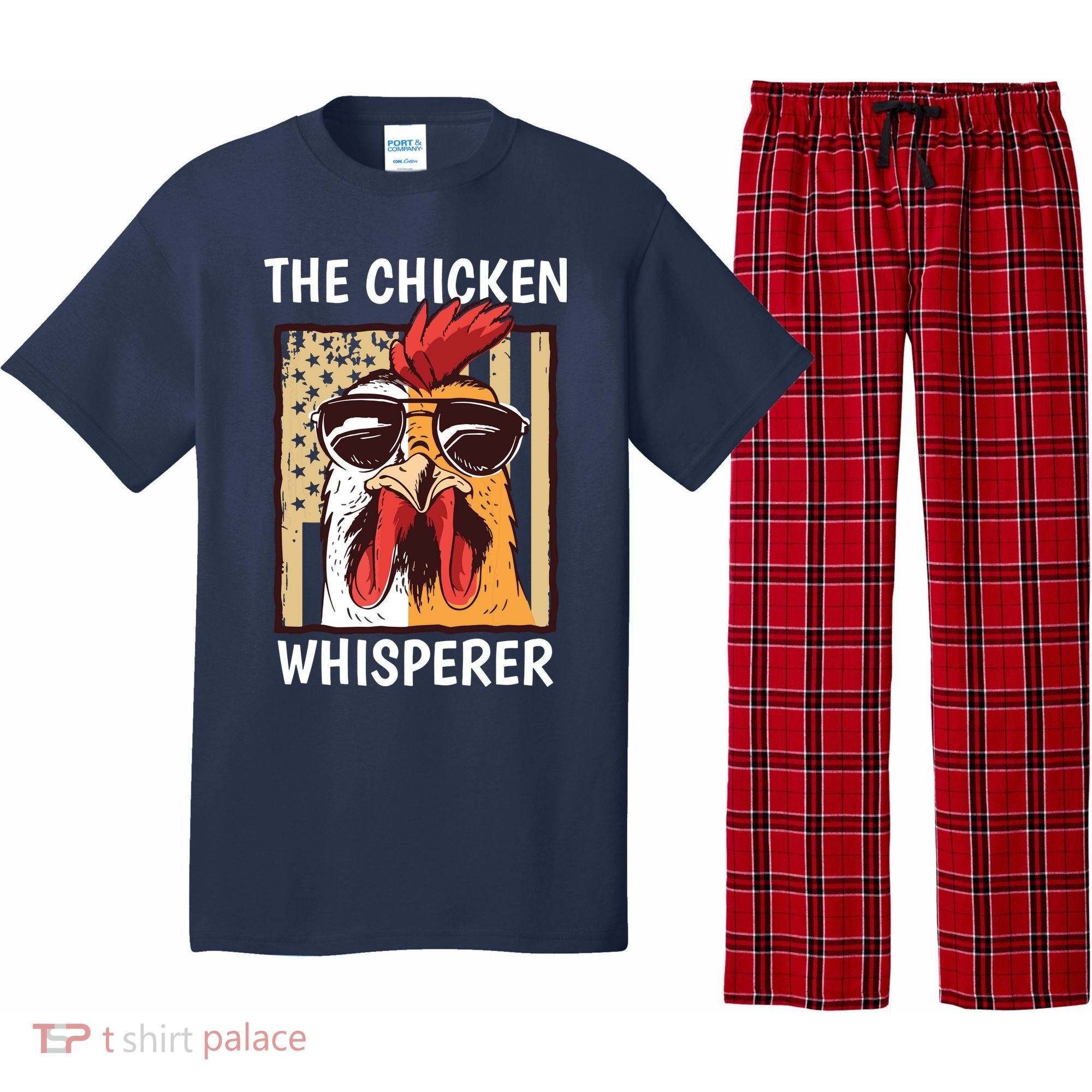 The Chicken Whisperer Farmer Chicken Pajama Set