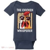 The Chicken Whisperer Farmer Chicken Baby Bodysuit thumb 0