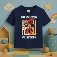 The Chicken Whisperer Farmer Chicken Toddler T-Shirt thumb 3