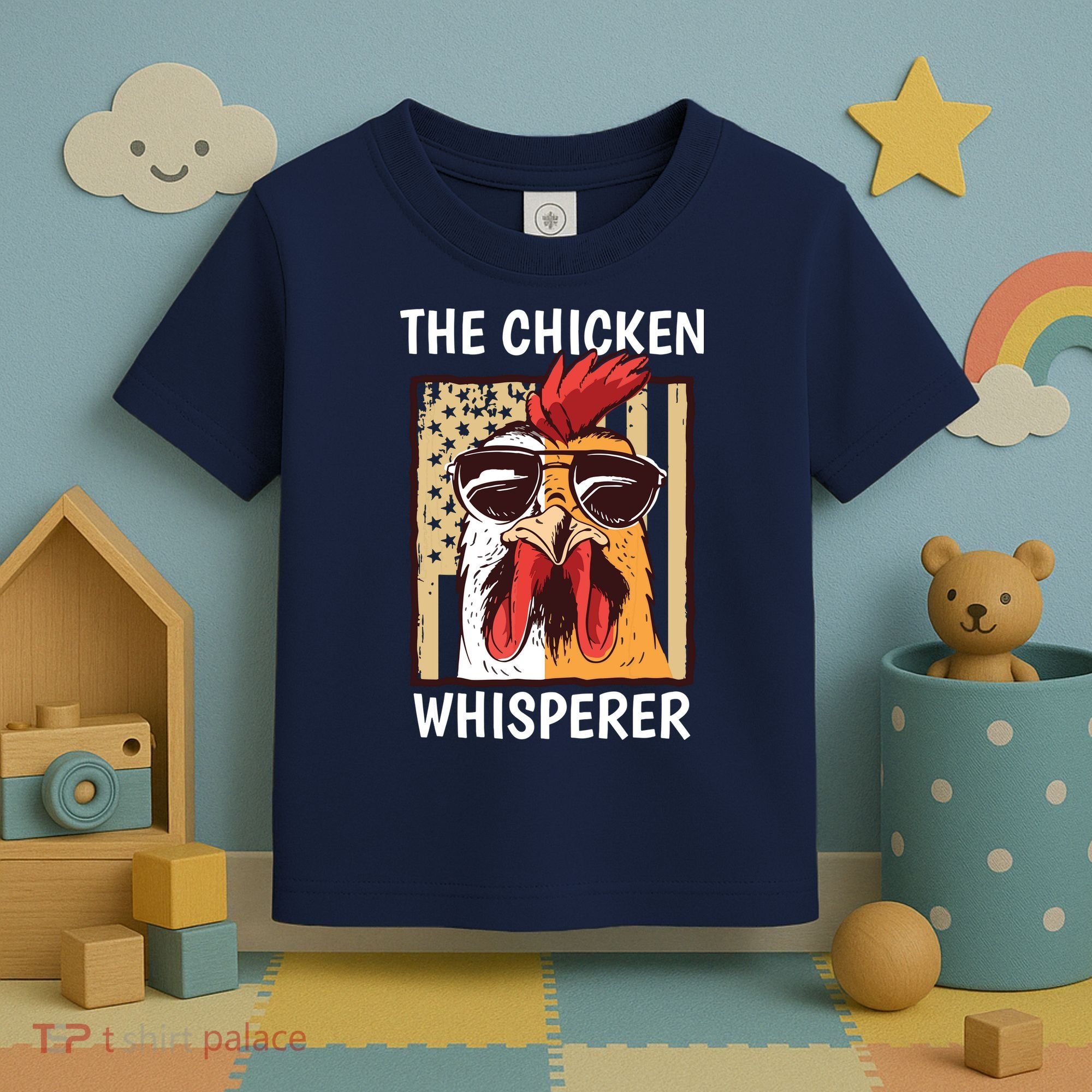The Chicken Whisperer Farmer Chicken Toddler T-Shirt