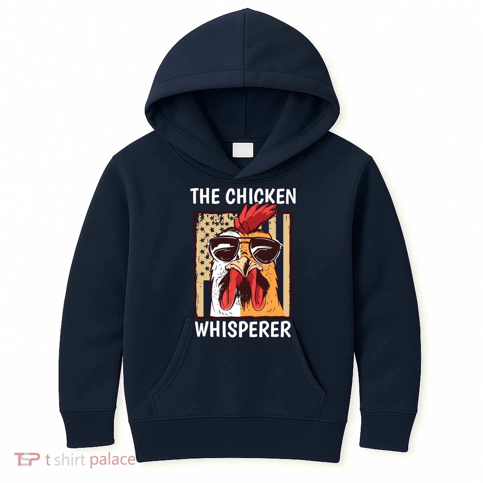 The Chicken Whisperer Farmer Chicken Kids Hoodie