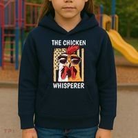 The Chicken Whisperer Farmer Chicken Kids Hoodie thumb 3