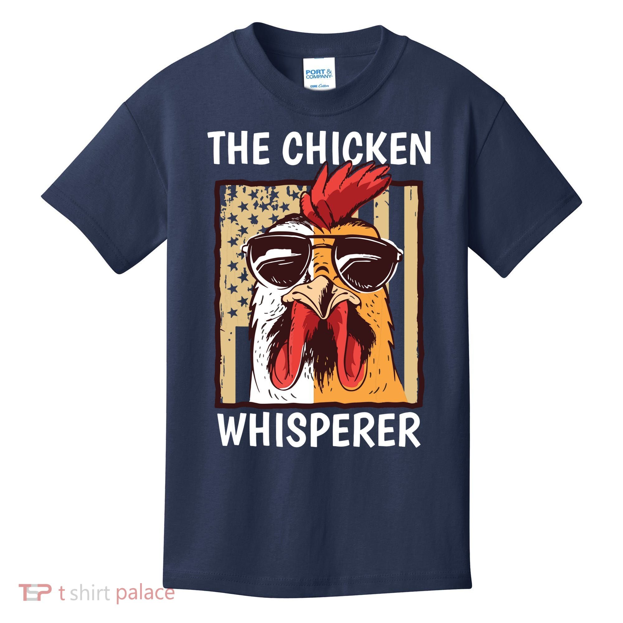 The Chicken Whisperer Farmer Chicken Kids T-Shirt