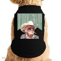 Trump Cowboy Western Make America Great Doggie Tank thumb 0