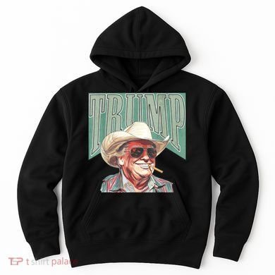 Trump Cowboy Western Make America Great Hoodie