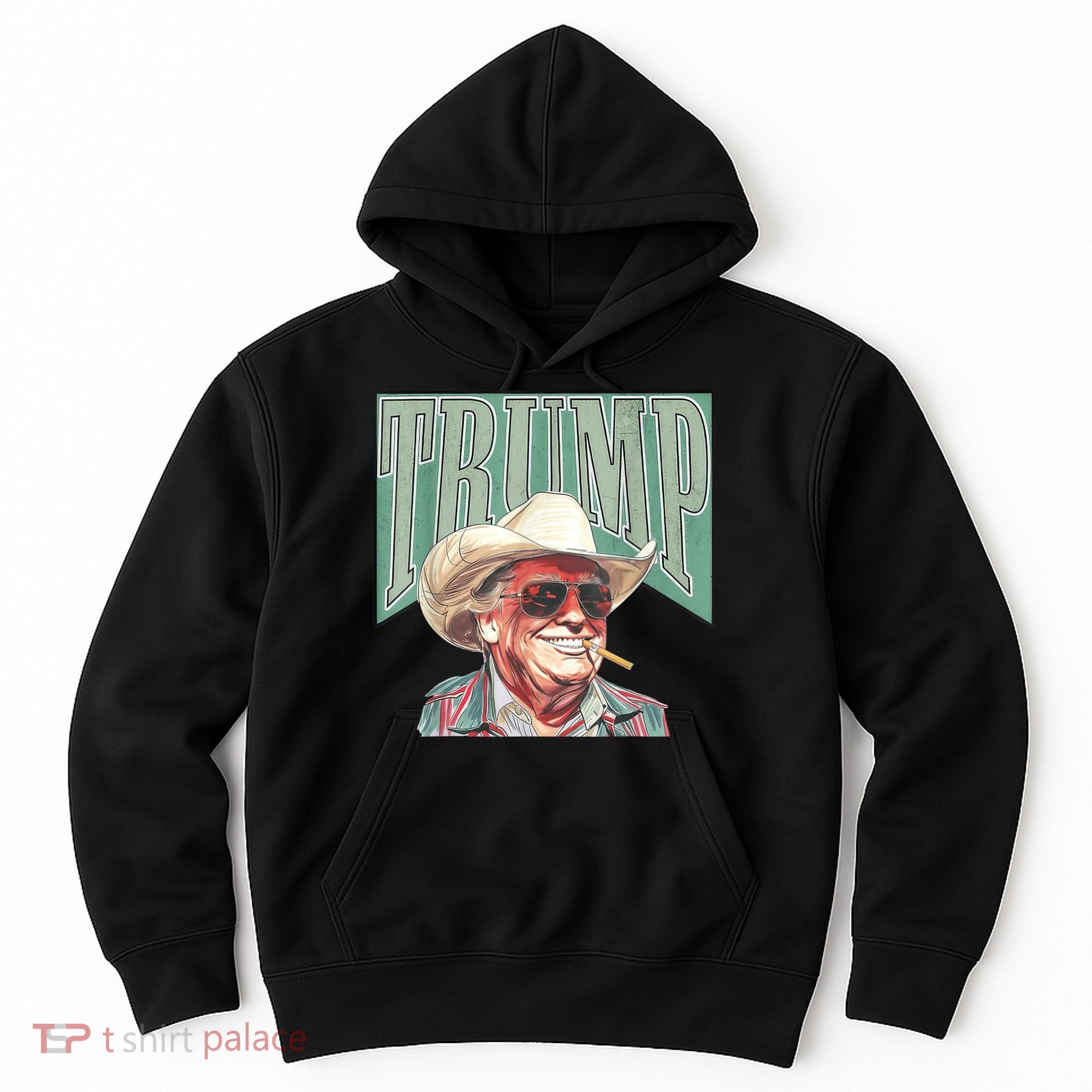 Trump Cowboy Western Make America Great Hoodie