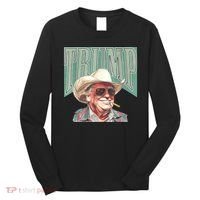 Trump Cowboy Western Make America Great Long Sleeve Shirt thumb 0
