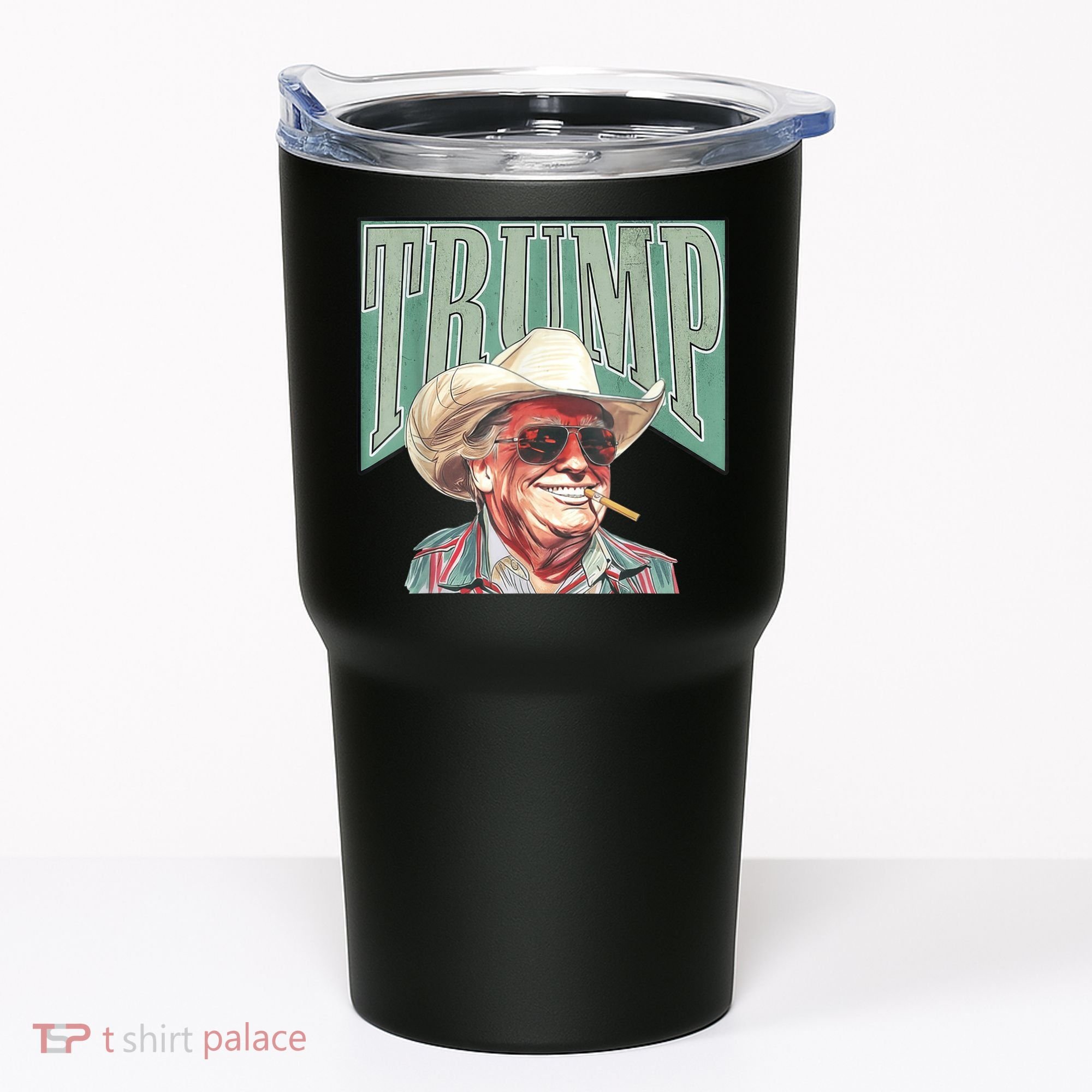 Trump Cowboy Western Make America Great Tumbler