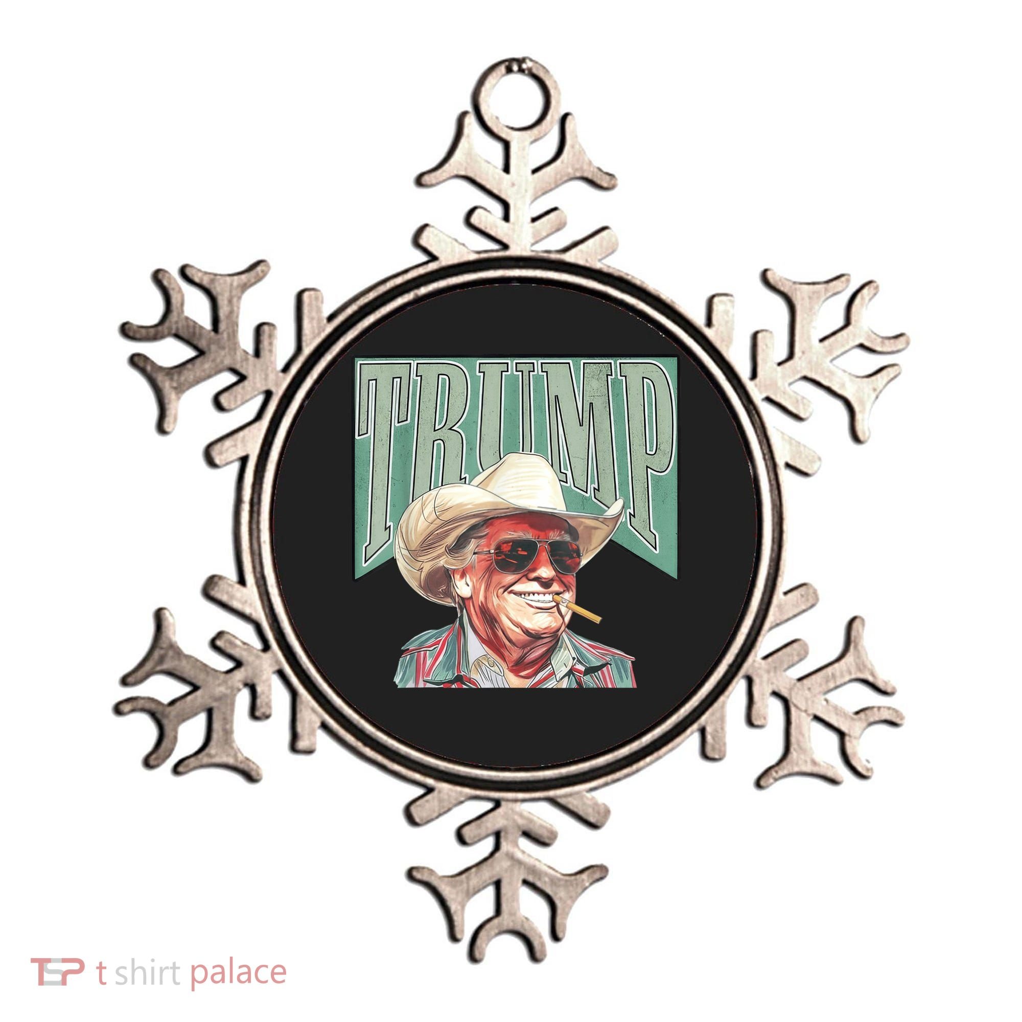 Trump Cowboy Western Make America Great Ornament