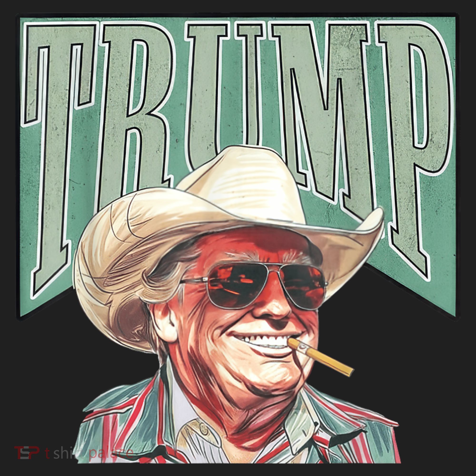 Trump Cowboy Western Make America Great Hat