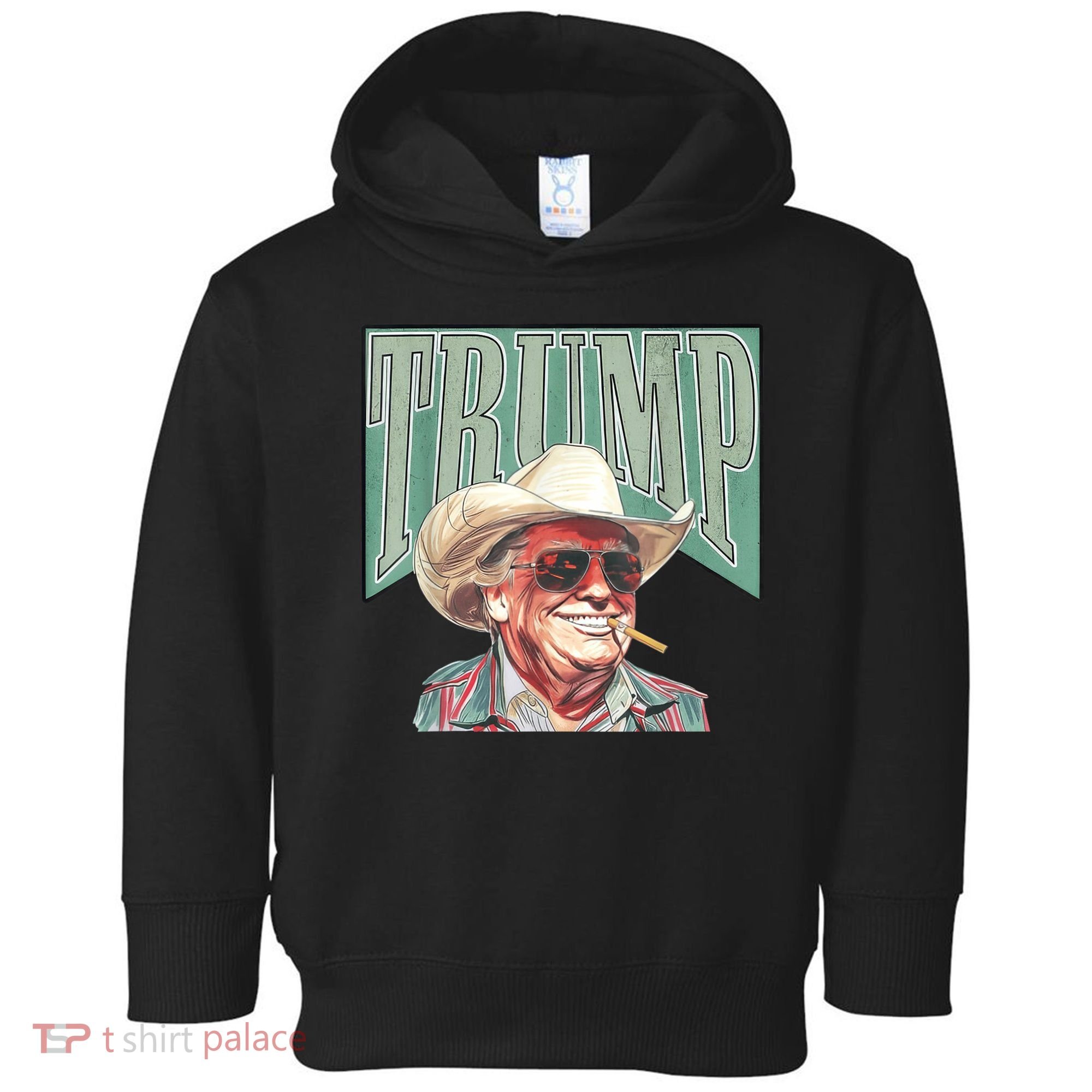 Trump Cowboy Western Make America Great Toddler Hoodie