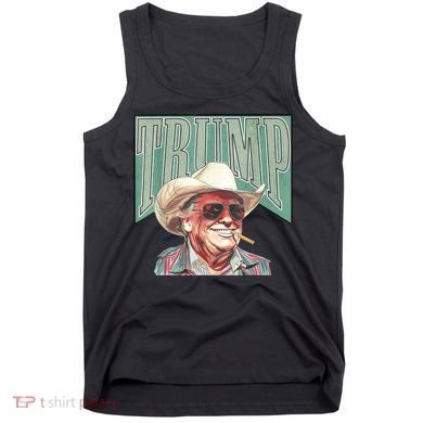 Trump Cowboy Western Make America Great Tank Top