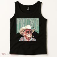 Trump Cowboy Western Make America Great Tank Top thumb 2