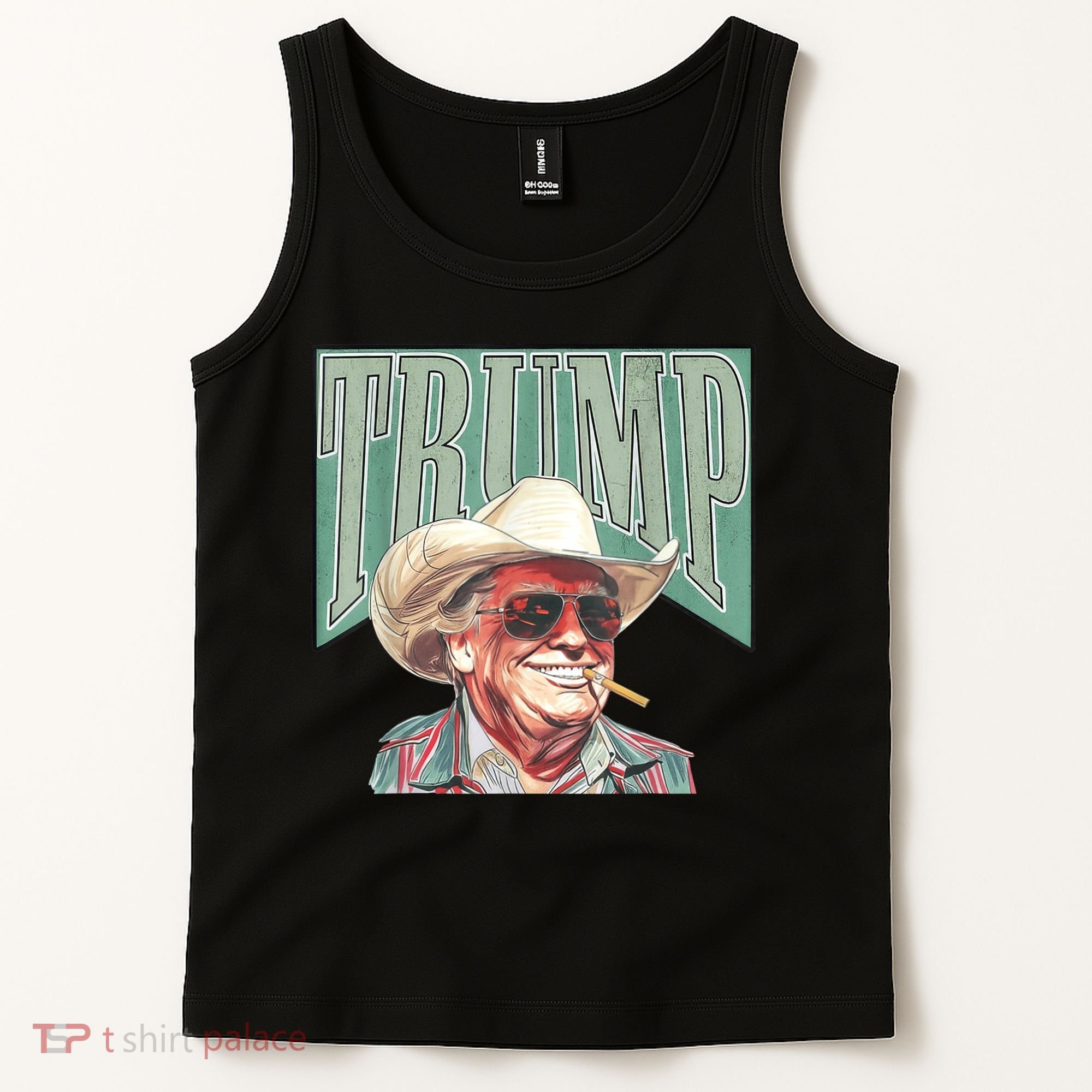 Trump Cowboy Western Make America Great Tank Top