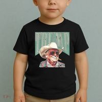 Trump Cowboy Western Make America Great Toddler T-Shirt thumb 2
