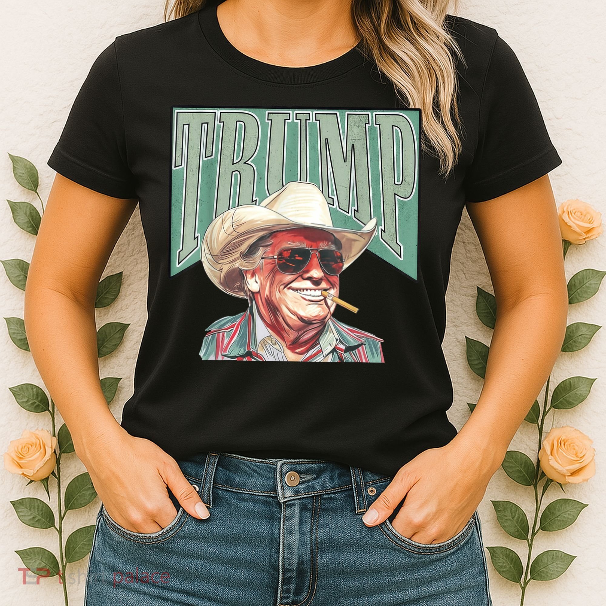 Trump Cowboy Western Make America Great Women's T-Shirt