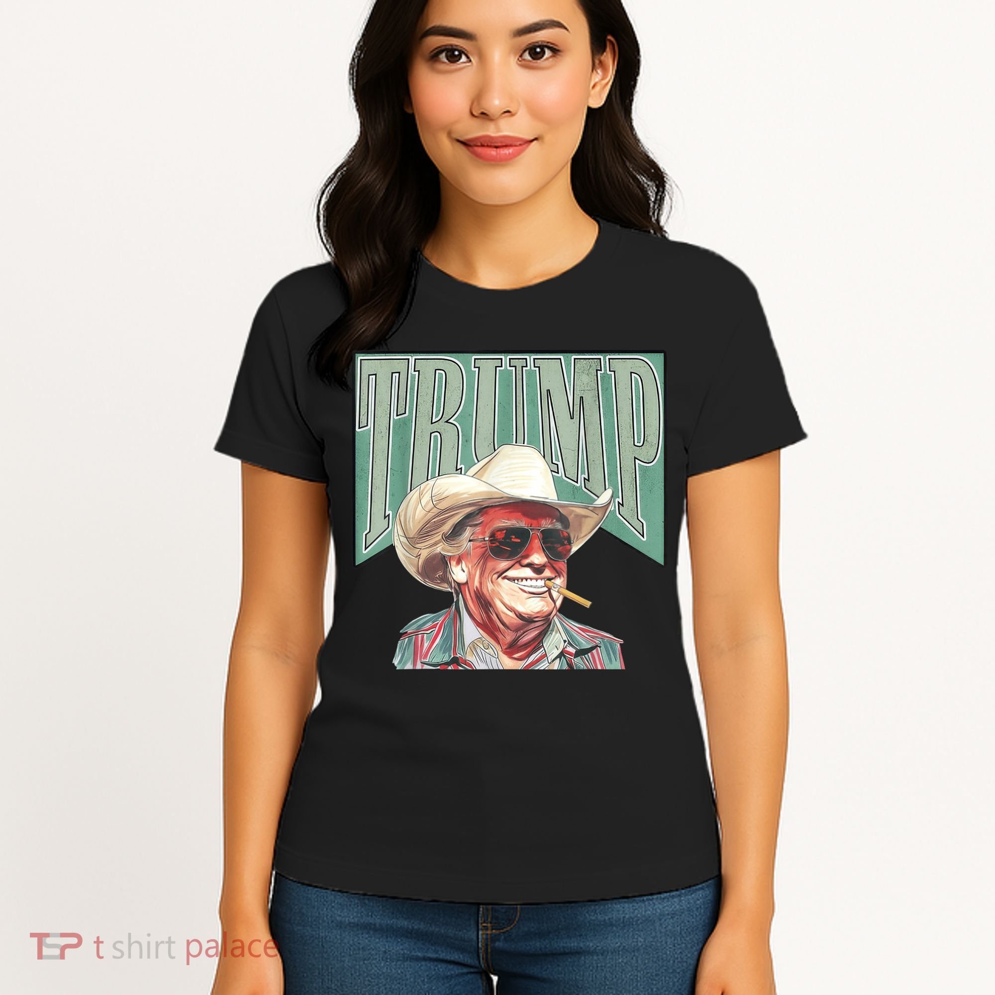 Trump Cowboy Western Make America Great Women's T-Shirt