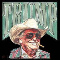 Trump Cowboy Western Make America Great Women's T-Shirt thumb 6
