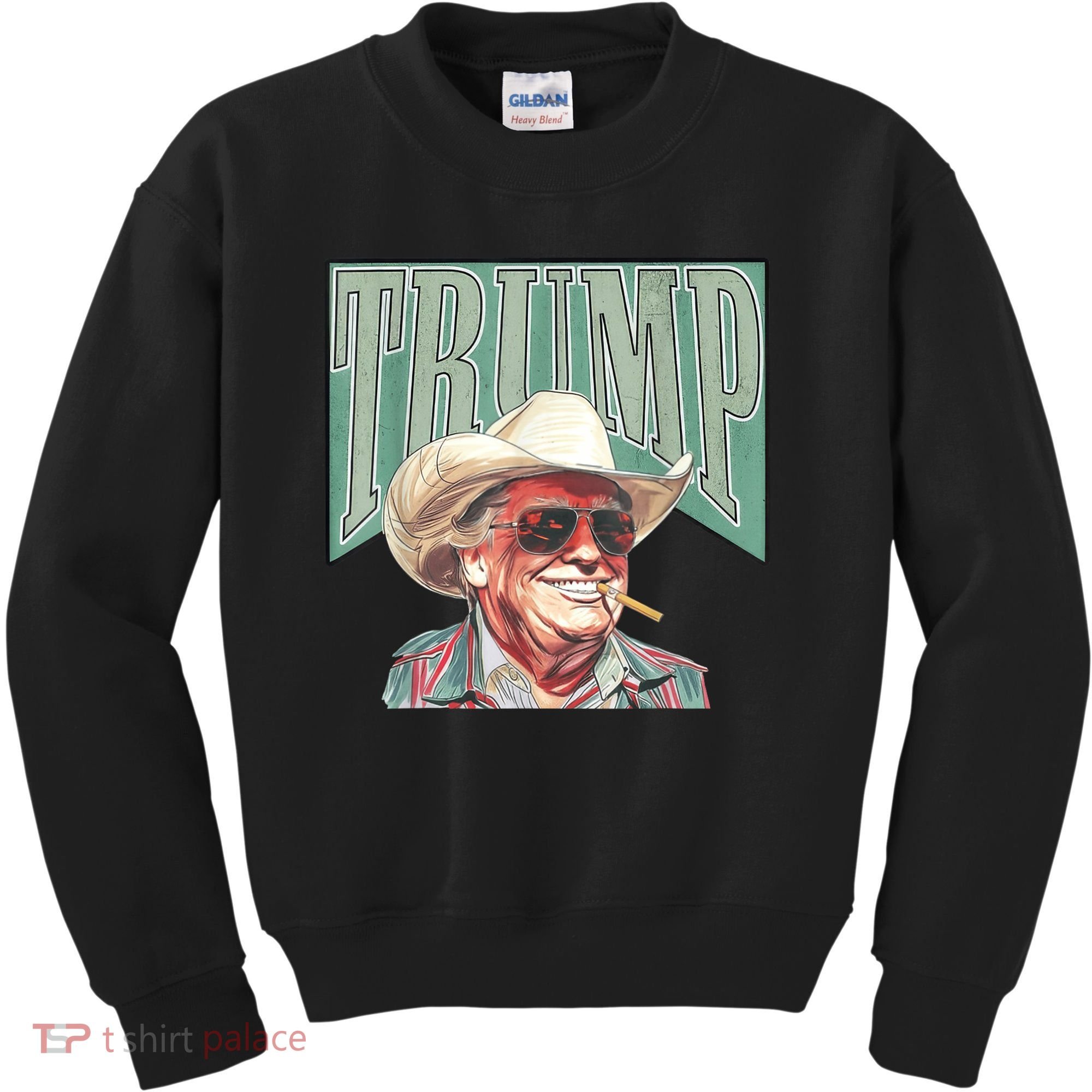 Trump Cowboy Western Make America Great Kids Sweatshirt