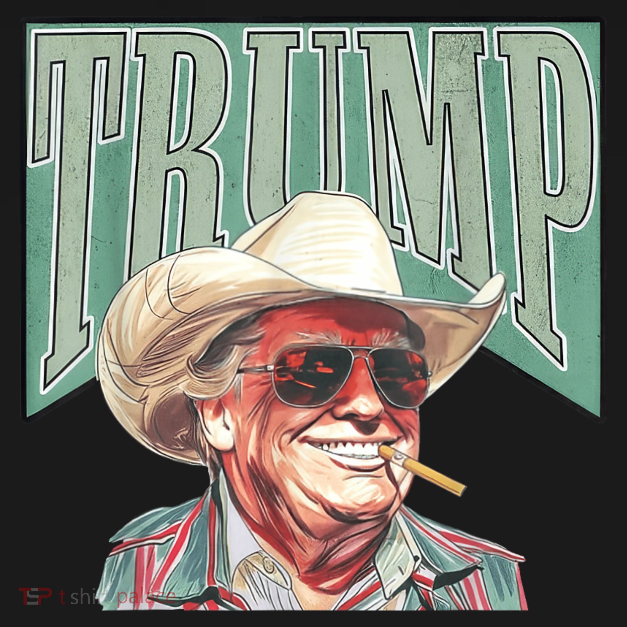 Trump Cowboy Western Make America Great Kids Hoodie