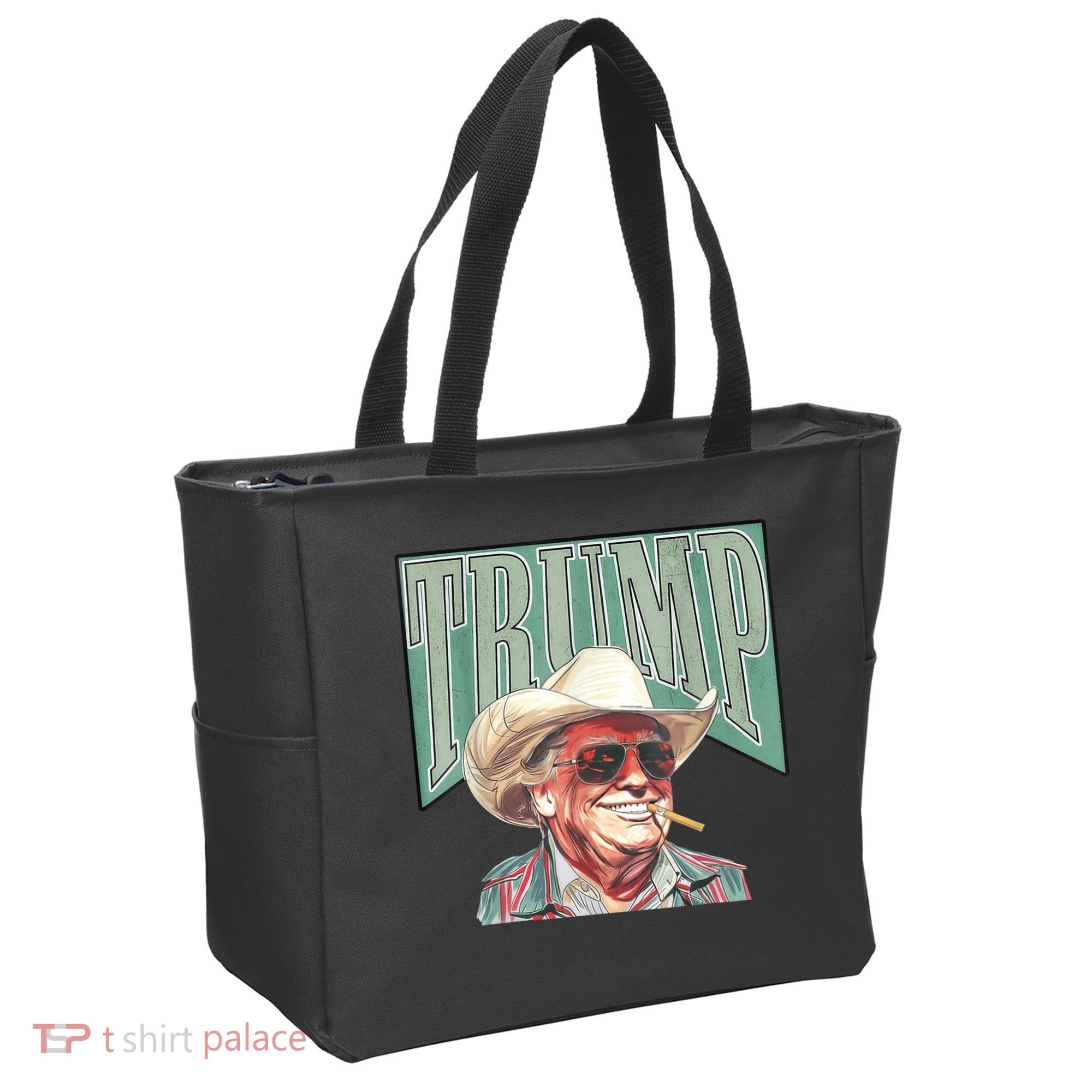 Trump Cowboy Western Make America Great Tote Bag