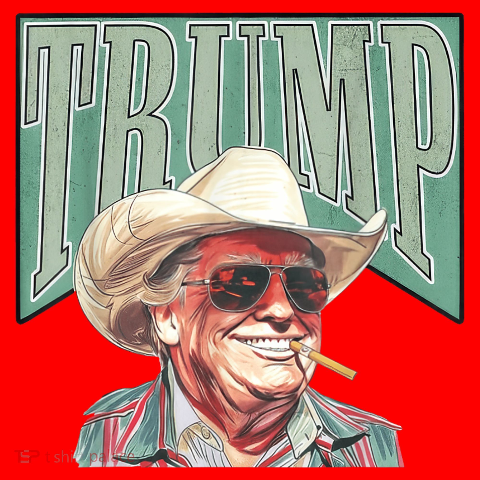 Trump Cowboy Western Make America Great Santa Hat