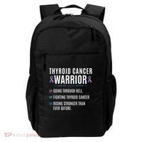 Thyroid Cancer Warrior Awareness Survivor To Do List Gift Backpack thumb 0