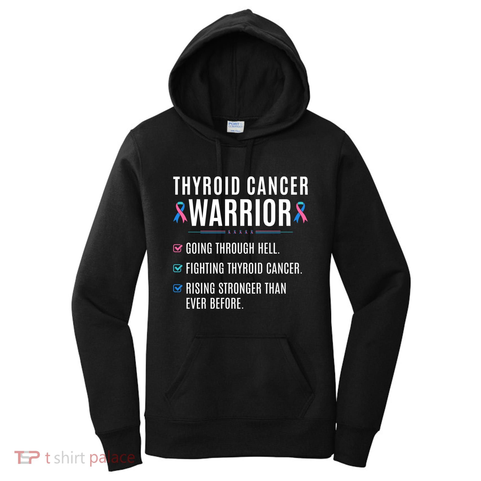Thyroid Cancer Warrior Awareness Survivor To Do List Gift Women's Hoodie