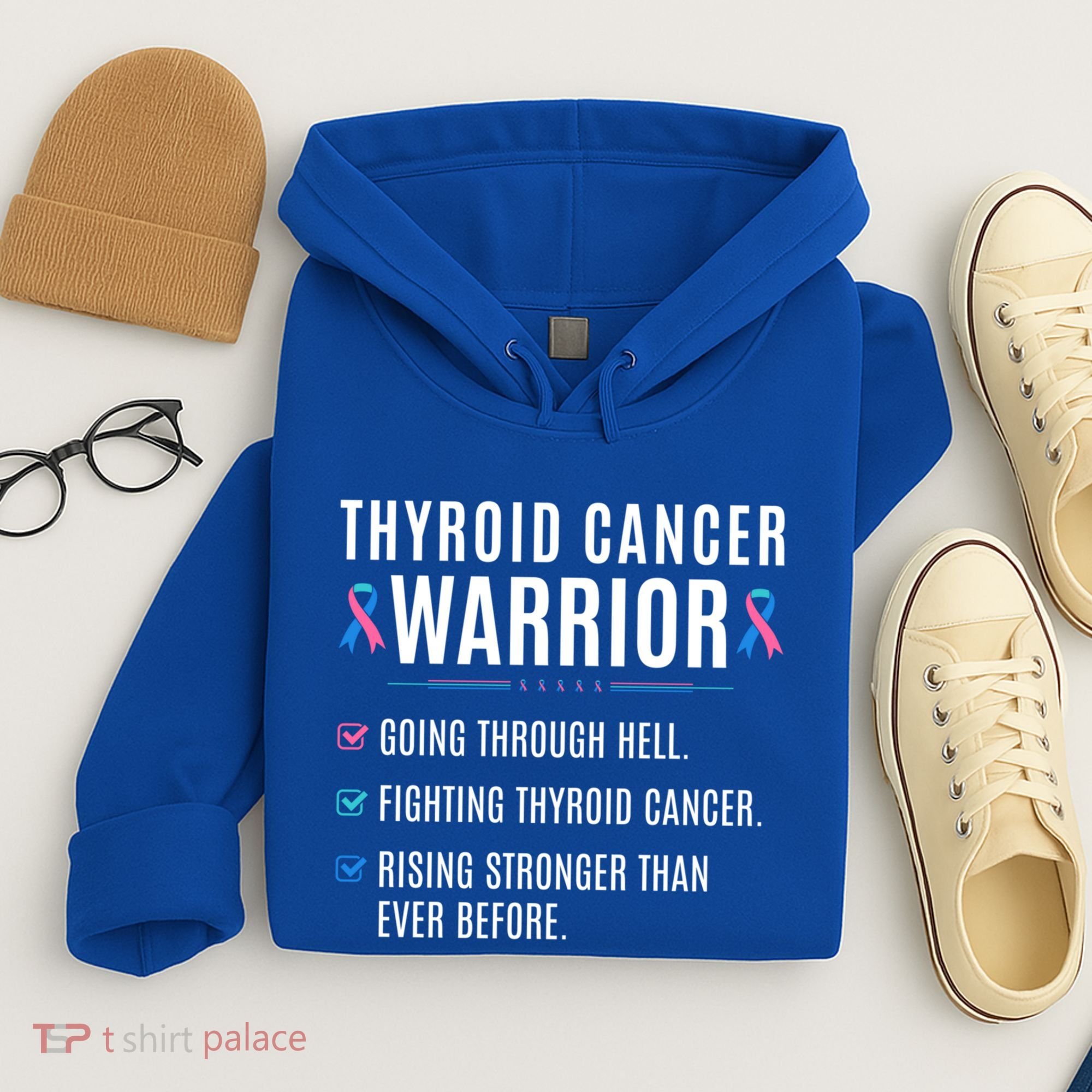 Thyroid Cancer Warrior Awareness Survivor To Do List Gift Hoodie