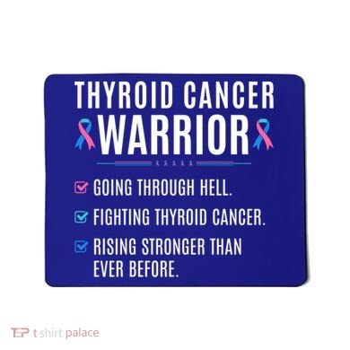Thyroid Cancer Warrior Awareness Survivor To Do List Gift Mousepad