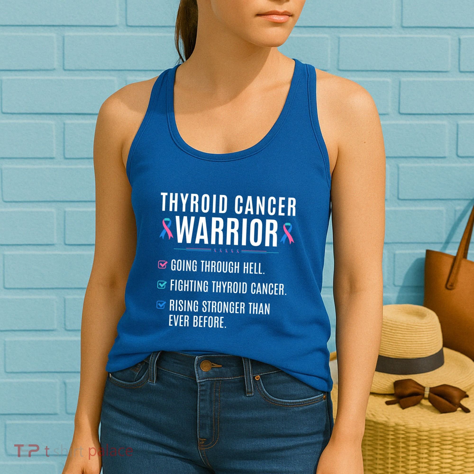 Thyroid Cancer Warrior Awareness Survivor To Do List Gift Women's Tank Top
