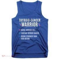 Thyroid Cancer Warrior Awareness Survivor To Do List Gift Tank Top thumb 0