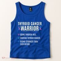 Thyroid Cancer Warrior Awareness Survivor To Do List Gift Tank Top thumb 2